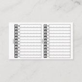 Card-fonts Visitekaartje (Voorkant)