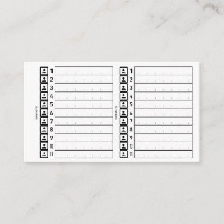 Card-fonts Visitekaartje