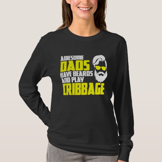 Card Game Cribbage Game Night Father's Day Cribbag T-shirt (Voorkant)