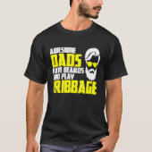 Card Game Cribbage Game Night Father's Day Cribbag T-shirt (Voorkant)