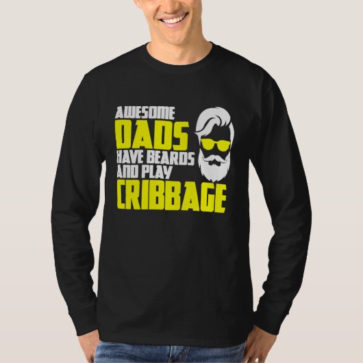 Card Game Cribbage Game Night Father's Day Cribbag T-shirt (Voorkant)