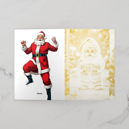 Card – Holiday Cheer & Joy Folie Wenskaart (Buiten Laag)