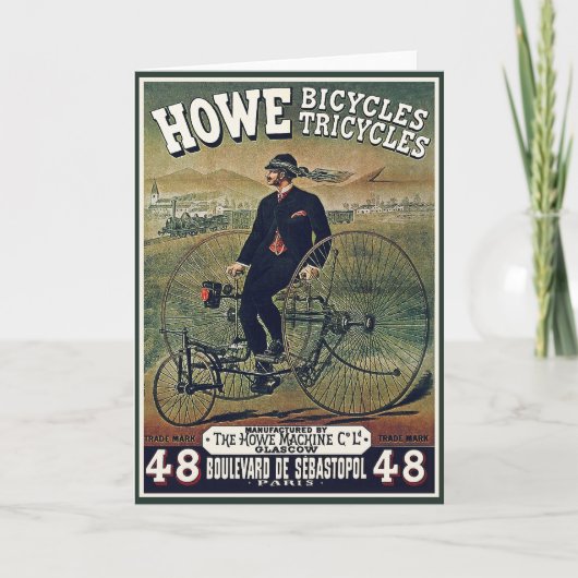 Card: Howe Bicycles Tricycli Kaart (Voorkant)