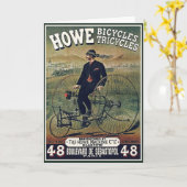 Card: Howe Bicycles Tricycli Kaart (Gele Bloem)