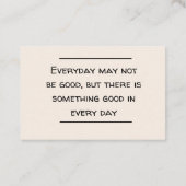 Card insert - Aanmoediging Visitekaartje (Achterkant)