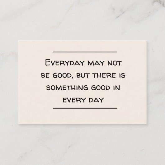 Card insert - Aanmoediging Visitekaartje (Achterkant)