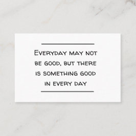 Card insert - Aanmoediging Visitekaartje