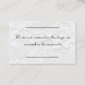 Card insert - Sympathie - condoléance 3 Visitekaartje (Voorkant)