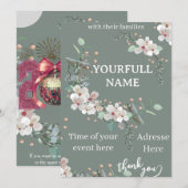 card Invitation Kaart (Voorkant / Achterkant)