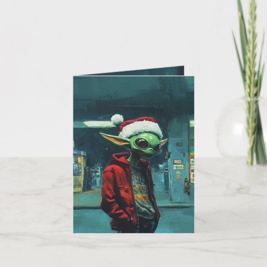 Card Natal Alien (Voorkant)