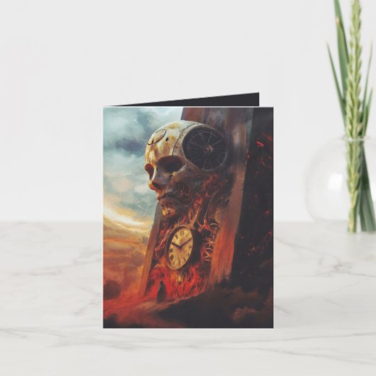 Card O Relógio e a Mortalha Aankondiging (Voorkant)