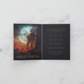 Card O Relógio e a Mortalha Aankondiging (Binnen)