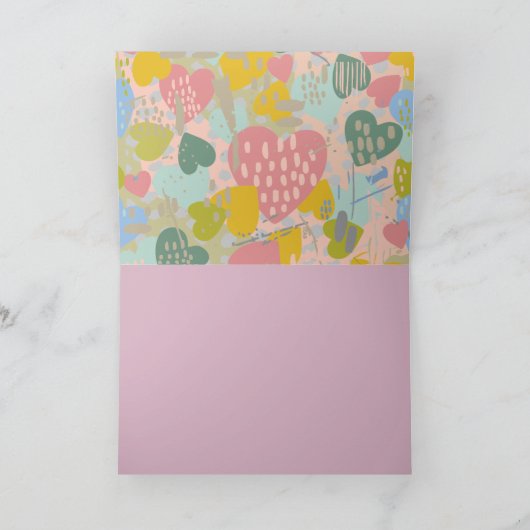 CARD OF HEARTS BLANK ALL-OCCASION CARD BEDANKKAART (Binnen)