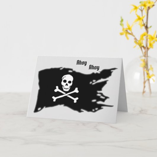 Card Pirates Flag Kaart (Gele Bloem)