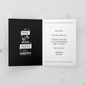 Card Quote Do More Of wat u Gelukkig maakt Kaart (Binnen)