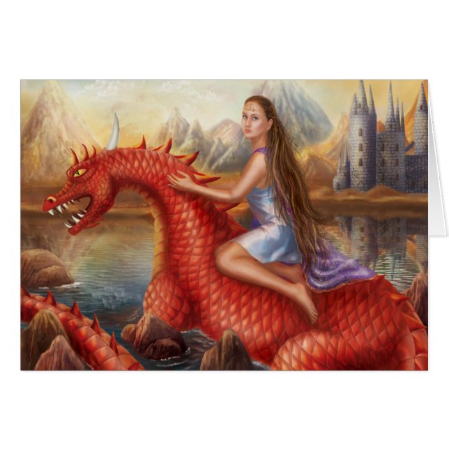 Card Red dragon (Voorkant Horizontaal)