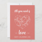 Card Romantique Valentijnsdag Feestdagenkaart (Voorkant)