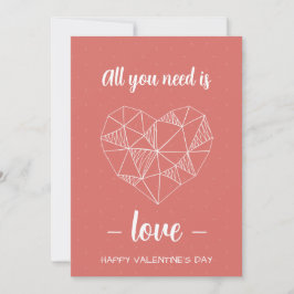 Card Romantique Valentijnsdag Feestdagenkaart