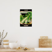 Card Seed Company envelop omslag - prei Poster (Keuken)