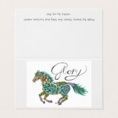 Card Set Glory Horse van Sherry Jarvis Kaart (Buitenkant ongevouwen)