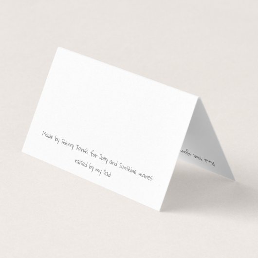 Card Set Glory Horse van Sherry Jarvis Kaart (Achterkant)