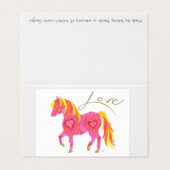 Card Set Pink Lady Horse van Sherry Jarvis Kaart (Buitenkant ongevouwen)