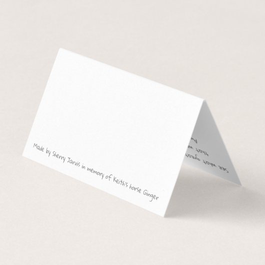 Card Set Pink Lady Horse van Sherry Jarvis Kaart (Achterkant)