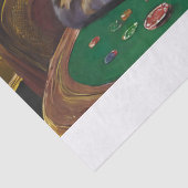 Card Sharks, Katten die Kaarten Spelen Tissuepapier (Detail)