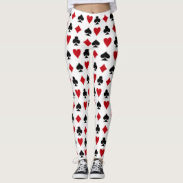 Card Suits Poker Style Lucky-Leggings Leggings