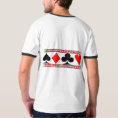Card Suits T-shirt (Achterkant volledig)