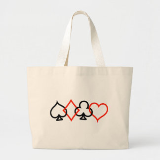 Card Symbols geïntertwind Grote Tote Bag