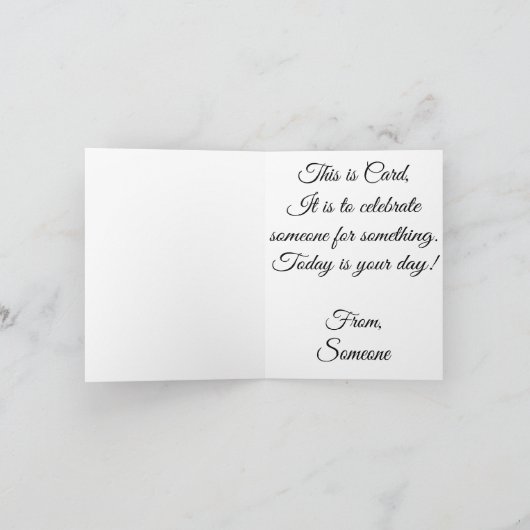 CARD, the last card you'll ever buy! Kaart (Binnen)