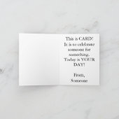 CARD, The last card you'll every have to buy! Kaart (Binnen)