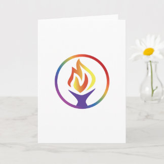 Card with UUCF logo front (Blank inside) Kaart