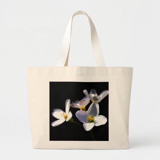 Cardamine Pratensis Flowers jtcnm Grote Tote Bag (Voorkant)