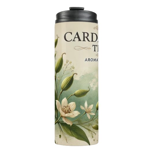 Cardamom Tea Design AI-kunst Thermosbeker (Voorkant)