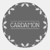 Cardamon Spice Jar Stickers (Voorkant)