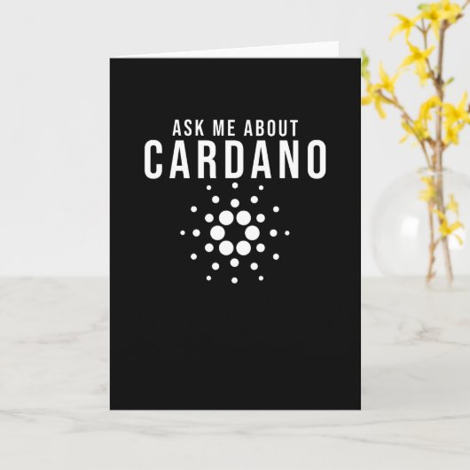 Cardano ADA Cryptocurrency Kaart (Gele Bloem)