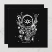 Cardano Coin-Crypto Astronaut Aankondiging (Voorkant / Achterkant)
