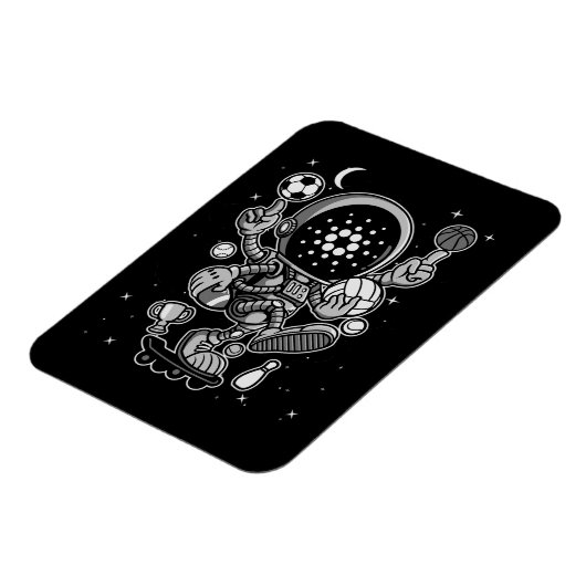 Cardano Coin-Crypto Astronaut Magneet (Linkerzijde)