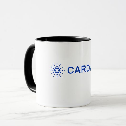 Cardano Full Logo Mok Afbeelding (Voorkant links)