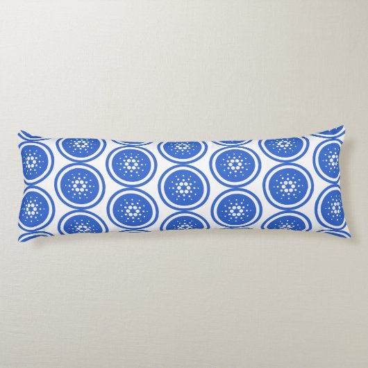 Cardano Logo Body Pillow Lichaamskussen (Achterkant)