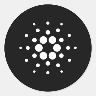 Cardano-ontwerp Ronde Sticker