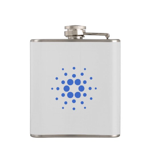 Cardano Torn Afbeelding en Logo erlenmeyer Heupfles (Achterkant)