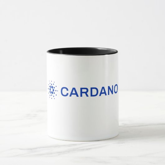 Cardano volledig logo afbeelding mok (Midden)