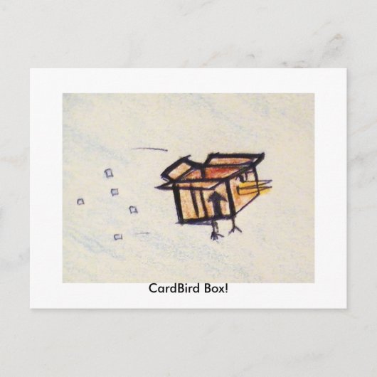 CardBird Box! Briefkaart (Voorkant)