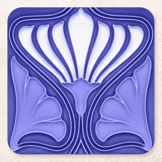 Cardboard Drink onderzetter papier art nouveau (Voorkant)