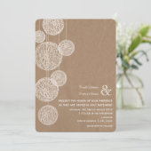 Cardboard geïnspireerde wijn Wereldbollen Weddensc Kaart (Staand voorkant)