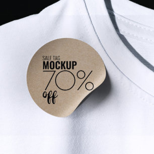 Cardboard Modern Kortingsverkoop Kleding Stickers