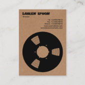 Cardboard-opnametape-pool Visitekaartje (Achterkant)